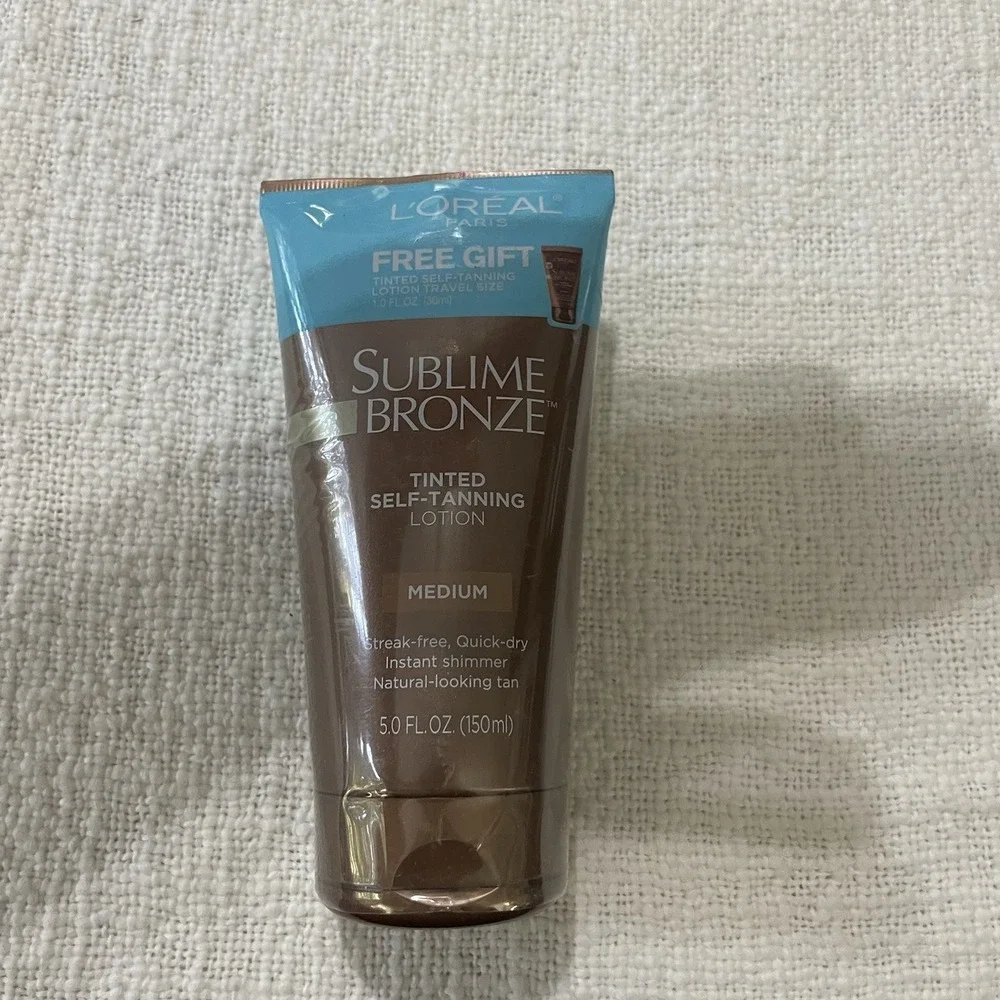 L'Oreal Paris Sublime Bronze Tinted Self Tanning Lotion  Medium 5 oz Travel Size